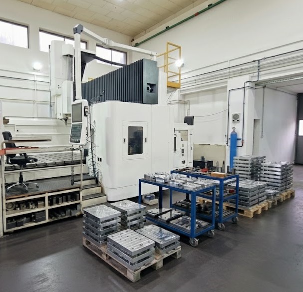 Detailed view of CNC machinery in operation