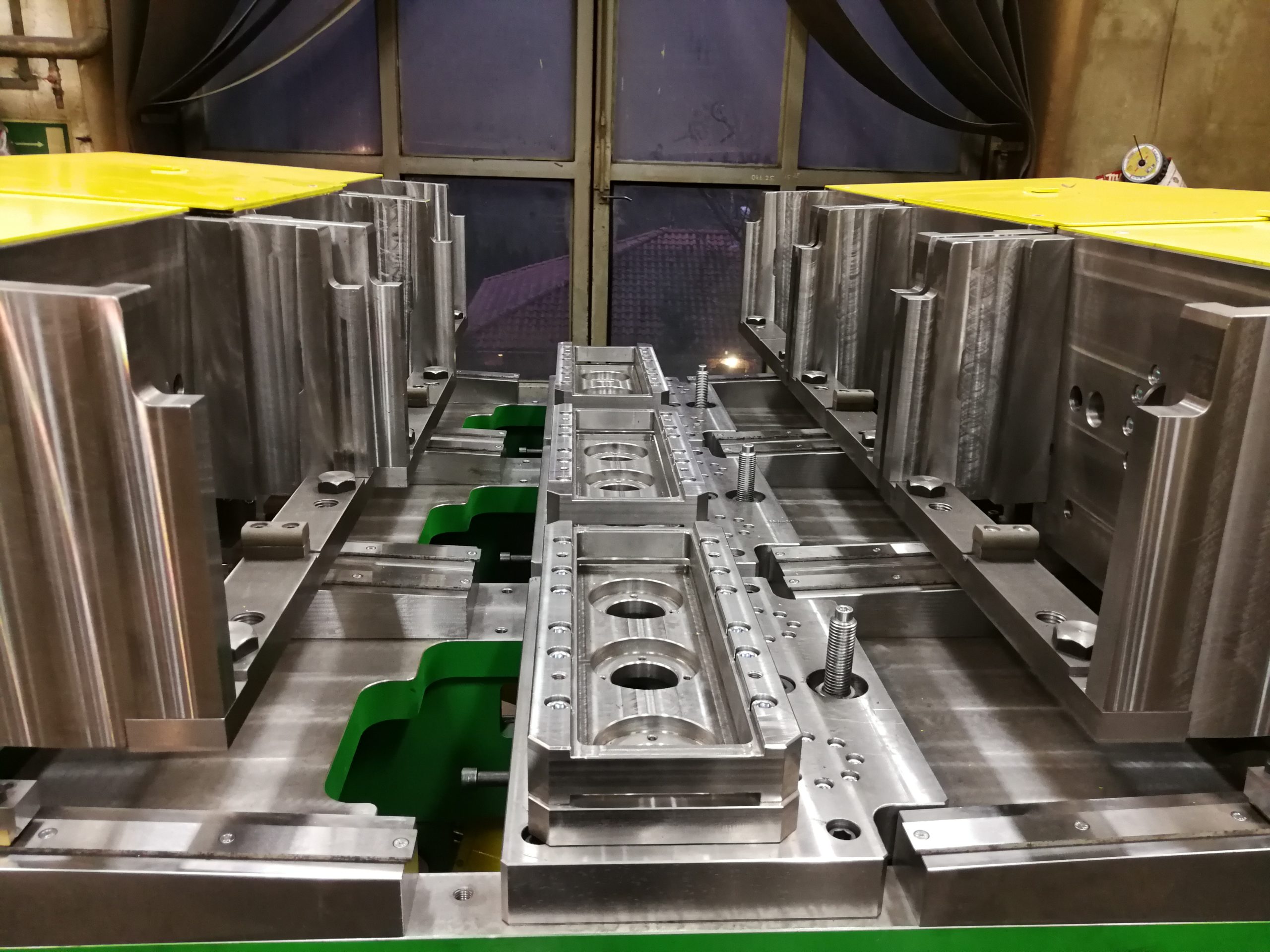 Large industrial machine frame